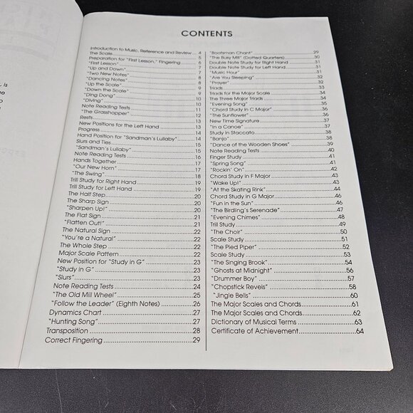 Piano Lesson Education Sheet Music Song Books Level Beginner A One Set 3 - Picture 10 of 12